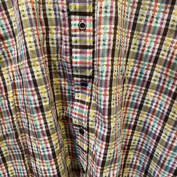 Robert Graham Mens Button Striped Shirt Size XL/TG Multicolored - Picture 3 of 12